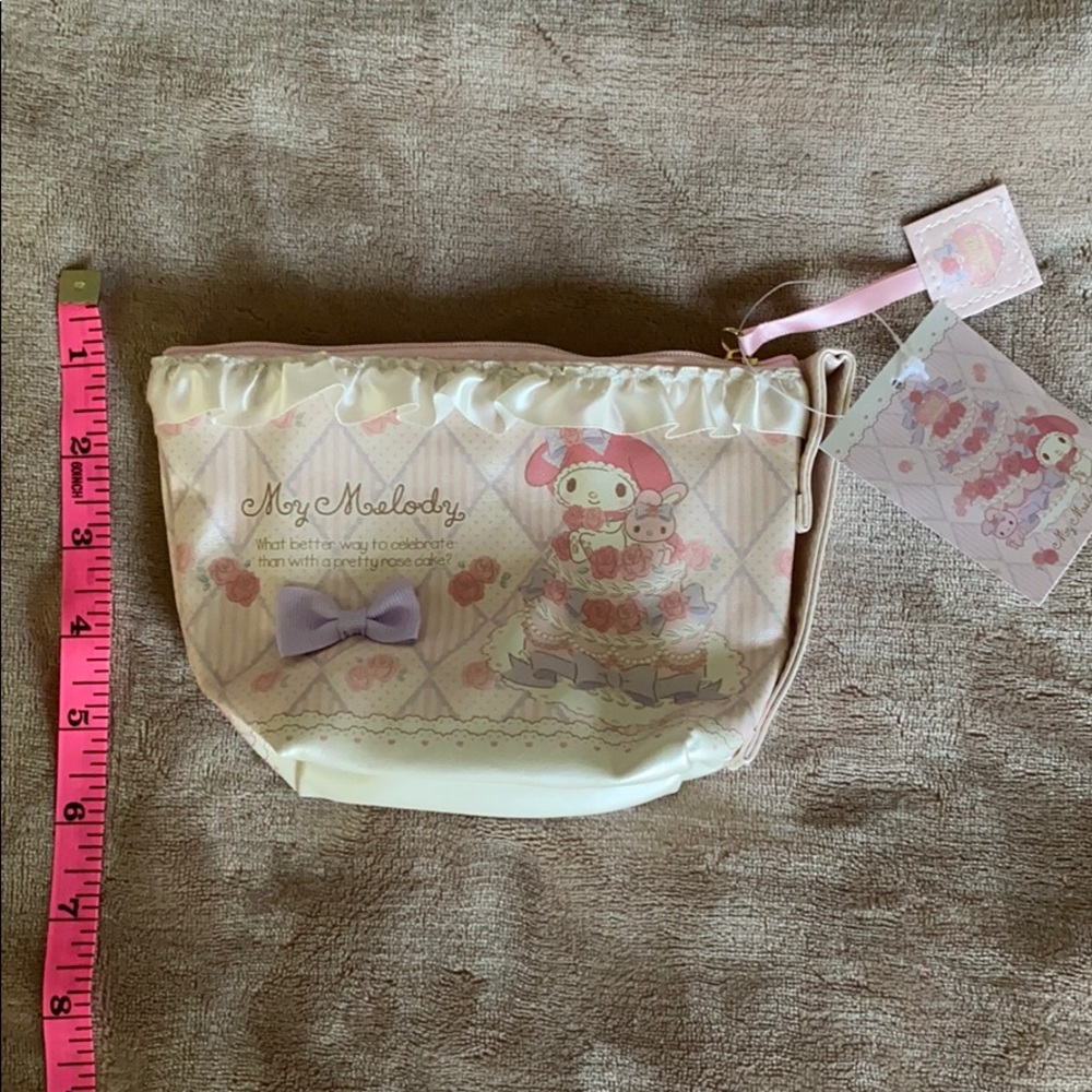 My Melody princess teacup zippered bag